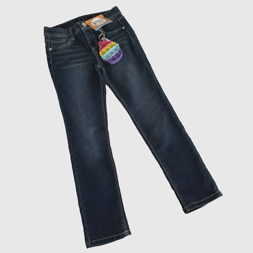 Girls’ 6/6X Favorite Knit Denim Skinny Fit Jeans w/Toy Stretch Member's Mark NWT